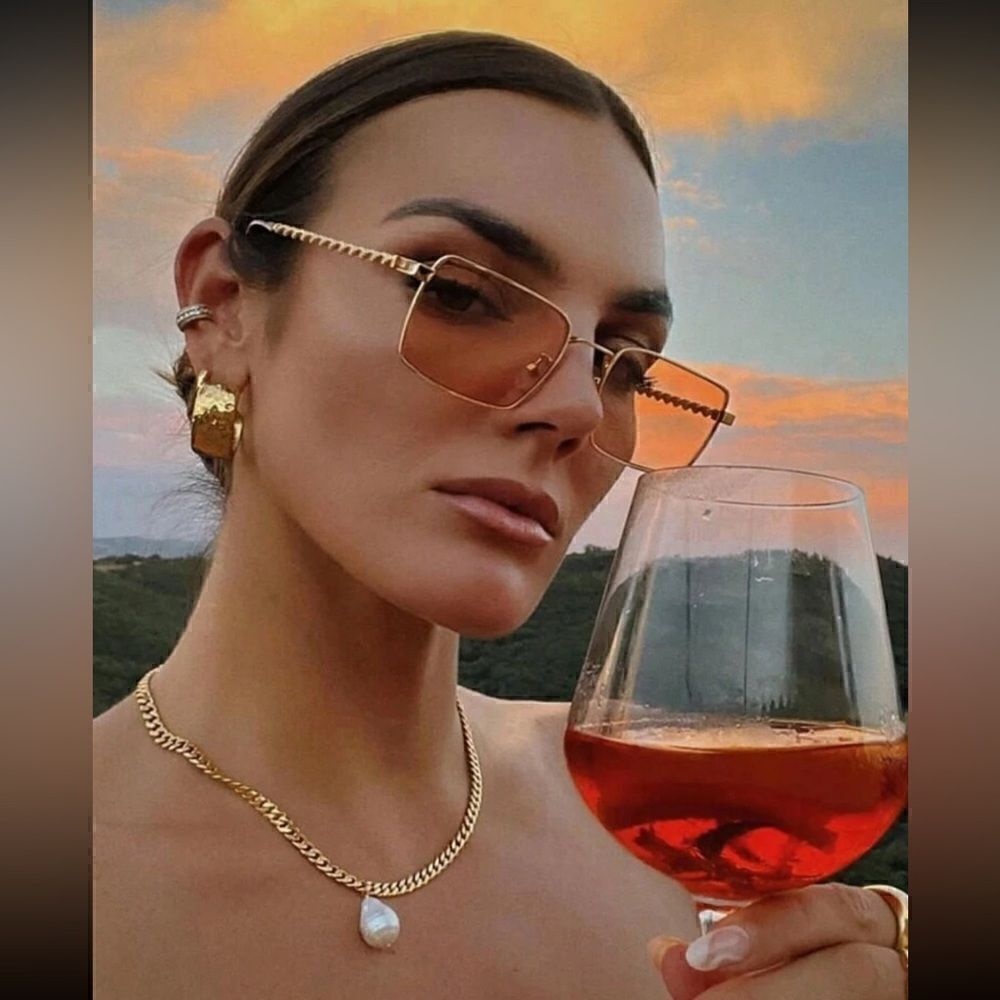 Summer orange sunglasses E13